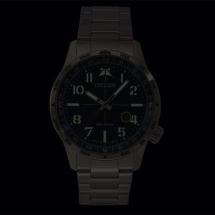 Citizen Weekender Avion Edelstahl Blaues Zifferblatt Eco-Drive BM7550-52L 100M Herrenuhr