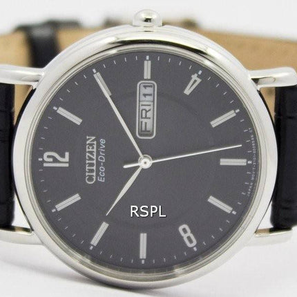 Citizen Eco-Drive schwarz Leder Armband BM8240-03E Herrenuhr