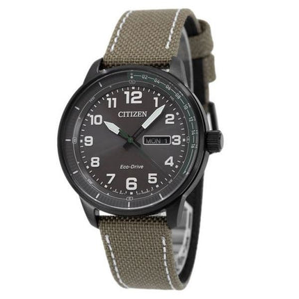 Citizen Eco-Drive Nylonarmband mit braunem Zifferblatt BM8595-16H 100M Herrenuhr