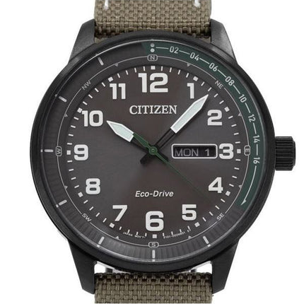 Citizen Eco-Drive Nylonarmband mit braunem Zifferblatt BM8595-16H 100M Herrenuhr