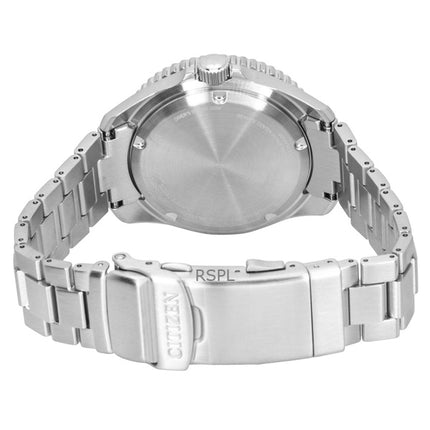 Citizen Promaster Marine Edelstahl Grünes Zifferblatt Eco-Drive Taucheruhr BN0269-50W 200M Herrenuhr