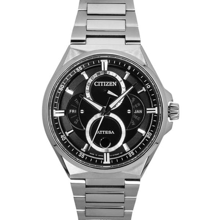 Citizen Attesa Super Titanium Mondphase Schwarzes Zifferblatt Eco-Drive BU0060-68E 100M Herrenuhr