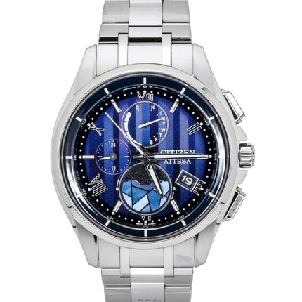 Citizen Attesa Limited Edition Super Titanium Herrenuhr mit blauem Zifferblatt, Eco-Drive BY1000-51L, wasserdicht bis 100 m