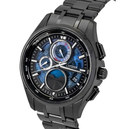 Citizen Eco-Drive Hakuto-R Super Titanium Mondphase Blaues Zifferblatt BY1008-67L 100M Herrenuhr