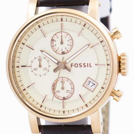 Fossilen Original Freund Chronograph Edelstahl C181020-BRW Damenuhr