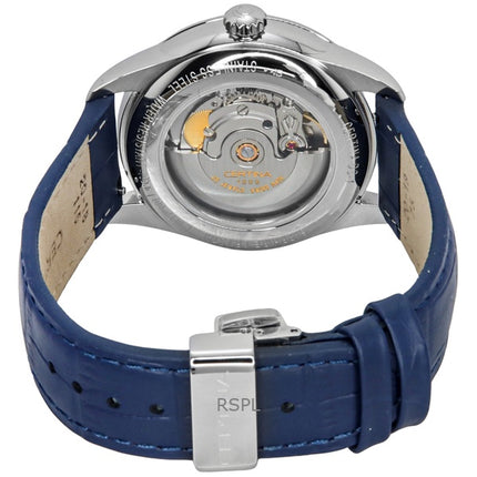 Certina DS-1 Day-Date Lederarmband weißes Zifferblatt Automatik C029.430.16.011.00 100M Herrenuhr