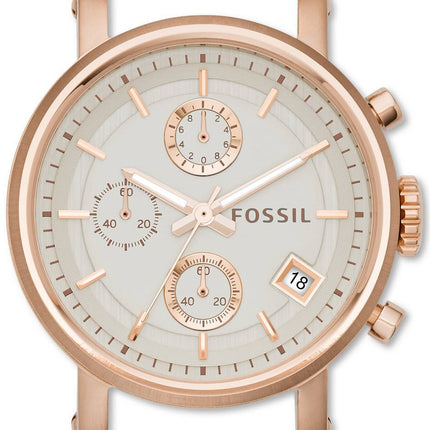 Fossil Original Freund Chronograph Edelstahl C181020 Damenuhr