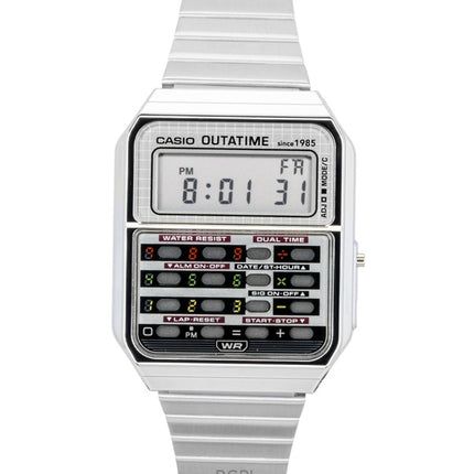Casio Vintage Digital Back To The Future 40th Anniversary Taschenrechner Quarz CA-500WEBF-1A Unisex-Uhr