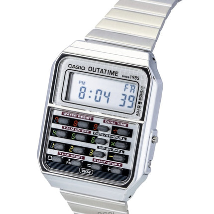 Casio Vintage Digital Back To The Future 40th Anniversary Taschenrechner Quarz CA-500WEBF-1A Unisex-Uhr
