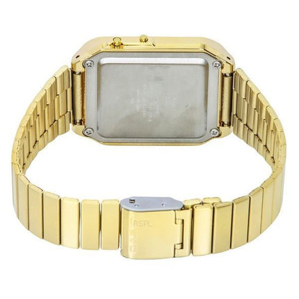 Casio Vintage Digitalrechner goldfarbener Edelstahl Quarz CA-500WEG-1A Herrenuhr