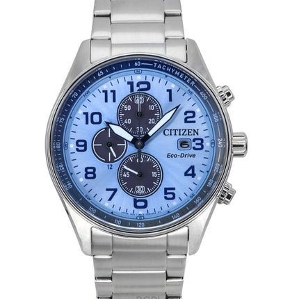 Citizen Eco-Drive Chronograph Limited Edition Edelstahl blaues Zifferblatt CA0770-72M 100M Herrenuhr