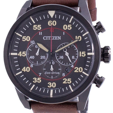 Citizen Chronograph Kalbsleder Eco-Drive CA4218-14E 100M Herrenuhr