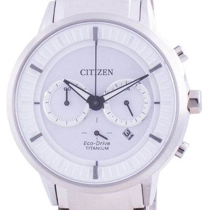 Citizen Super Titanium Eco Drive mit weißem Zifferblatt CA4400-88A 100M Herrenuhr