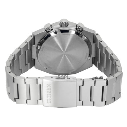 Citizen Zenshin Super Titanium Chronograph Grünes Zifferblatt Eco-Drive CA4610-85X 100M Herrenuhr
