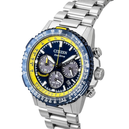 Citizen Promaster Navihawk Special Edition Chronograph Blaues Zifferblatt Eco-Drive Taucheruhr CA4667-53L 200M Herrenuhr