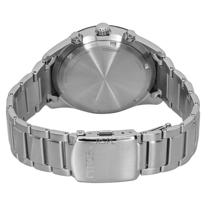 Citizen Eco-Drive Chronograph Edelstahl weißes Zifferblatt CA4674-58A 100M Herrenuhr