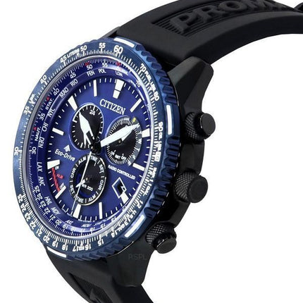 Citizen Promaster Sky AT Funkgesteuerter Chronograph, blaues Zifferblatt, Eco-Drive Diver',s CB5006-02L 200M Herrenuhr
