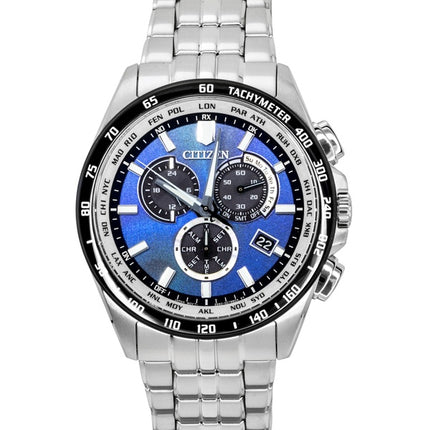 Citizen Eco-Drive Limited Edition Chronograph Edelstahl Blaues Zifferblatt Solar CB5874-81L 100M Herrenuhr