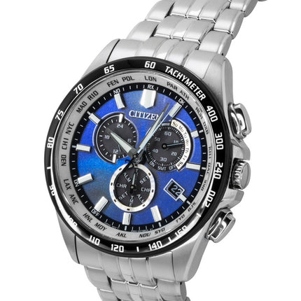 Citizen Eco-Drive Limited Edition Chronograph Edelstahl Blaues Zifferblatt Solar CB5874-81L 100M Herrenuhr