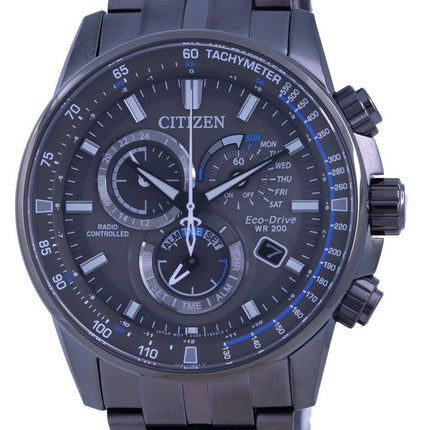 Citizen PCAT Black Dial Funk-Chronograph Atomic Eco-Drive CB5887-55H 200M Herrenuhr