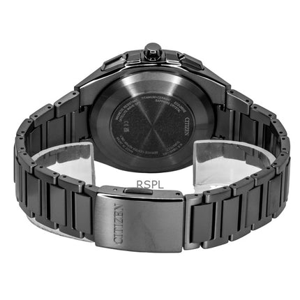 Citizen Eco-Drive Attesa Satellite Wave GPS Super Titanium Schwarzes Zifferblatt CC4105-69E 100M Herrenuhr