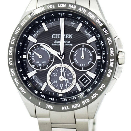 Citizen Eco-Drive Titan Sat-Welle Welt Zeit CC9015-54E Herrenuhr
