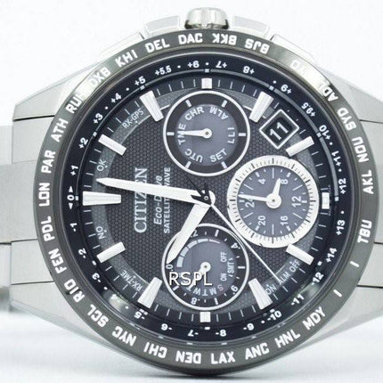 Citizen Eco-Drive Titan Sat-Welle Welt Zeit CC9015-54E Herrenuhr