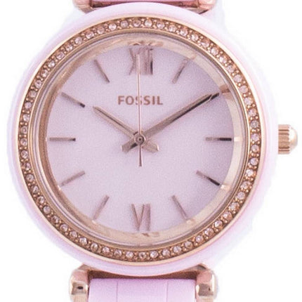 Fossile Carlie Mini Diamond Akzente Quarz CE1106 Damenuhr
