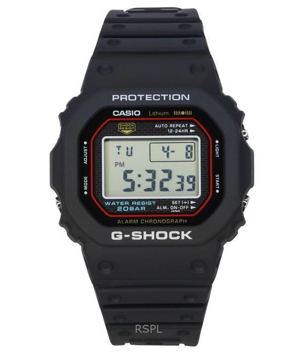 Casio G-Shock Digital: Nachbildung des Originaldesigns der ersten G-Shock Quartz DW-5000R-1A 200M Herrenuhr
