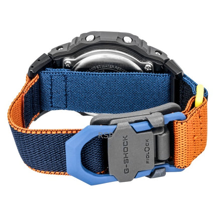Casio G-Shock Digitaluhr mit Textilarmband, Quarzwerk, Modell DW-5600MNC-8A2, wasserdicht bis 200 m, Herrenuhr