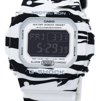 Casio G-Shock Digital Alarm Chrono Tiger Camouflage Herrenuhr DW-D5600BW-7