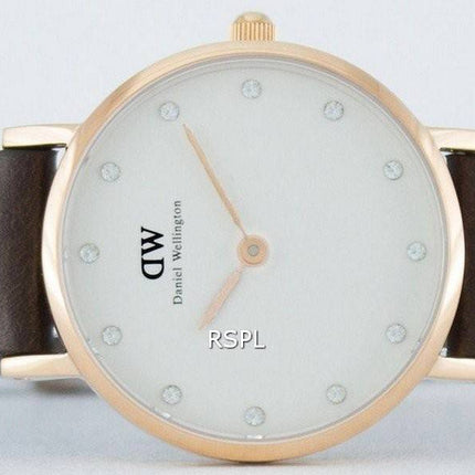 Daniel Wellington edel Bristol Quarzkristall Akzent DW00100062 Damenuhr (0903DW)