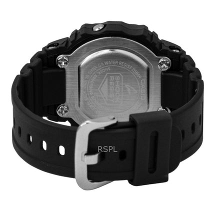 Casio G-Shock Nano Digitaluhr mit schwarzem Armband aus biobasiertem Harz, Quarzwerk, DWN-5600-1, wasserdicht bis 200 m, Unisex-Uhr