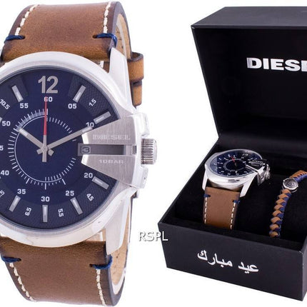 Diesel Master Chief Quarz mit blauem Zifferblatt DZ1925 100M Herrenuhr