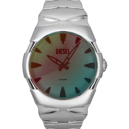 Diesel D-Sruptor Edelstahl weißes Zifferblatt Quarz DZ2212 Herrenuhr
