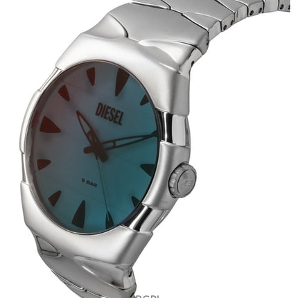 Diesel D-Sruptor Edelstahl weißes Zifferblatt Quarz DZ2212 Herrenuhr