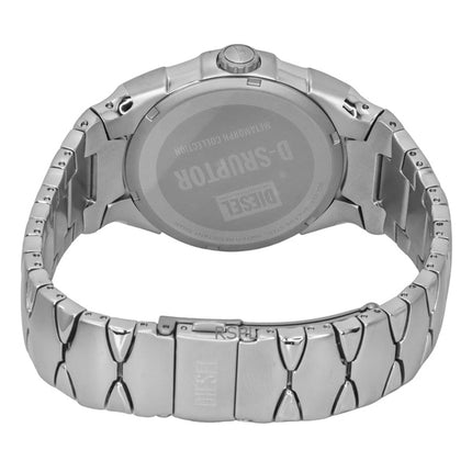 Diesel D-Sruptor Edelstahl weißes Zifferblatt Quarz DZ2212 Herrenuhr