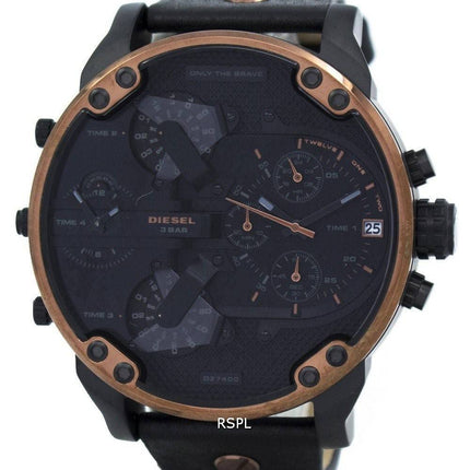 Diesel Mr Daddy 2.0 Zeitrahmen "Nur die mutigen" Chronograph Quarz DZ7400 Herrenuhr