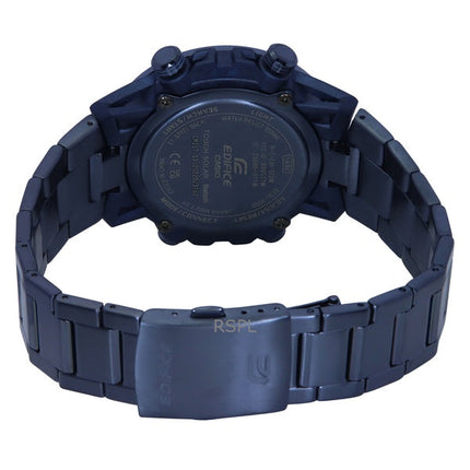Casio Edifice Analog Digital Cool Blue Edition Smartphone Link Blaues Zifferblatt Solar ECB-2000CB-2 100M Herrenuhr