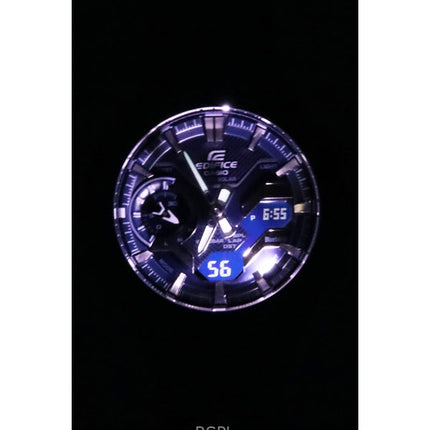 Casio Edifice Windflow Analog Digital Cool Blue Edition Smartphone Link Blaues Zifferblatt Solar ECB-2200CB-2 100M Herrenuhr