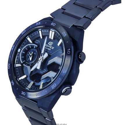Casio Edifice Windflow Analog Digital Cool Blue Edition Smartphone Link Blaues Zifferblatt Solar ECB-2200CB-2 100M Herrenuhr
