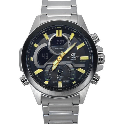 Casio Edifice Analog-Digital-Smartphone-Link Edelstahl schwarzes Zifferblatt Quarz ECB-30DB-1A9 100M Herrenuhr