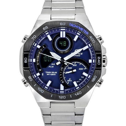 Casio Edifice Analog Digital Mobile Link Tough Solar ECB-950DB-2A 100M Herrenuhr mit blauem Zifferblatt
