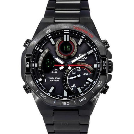 Casio Edifice Analog Digital Mobile Link Tough Solar ECB-950DC-1A 100M Herrenuhr mit schwarzem Zifferblatt