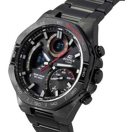 Casio Edifice Analog Digital Mobile Link Tough Solar ECB-950DC-1A 100M Herrenuhr mit schwarzem Zifferblatt