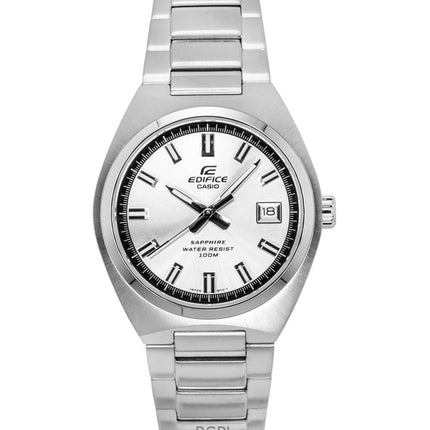 Casio Edifice Analog Edelstahl Silber Zifferblatt Quarz EFB-109D-7AV 100M Herrenuhr