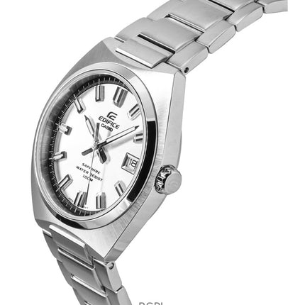 Casio Edifice Analog Edelstahl Silber Zifferblatt Quarz EFB-109D-7AV 100M Herrenuhr