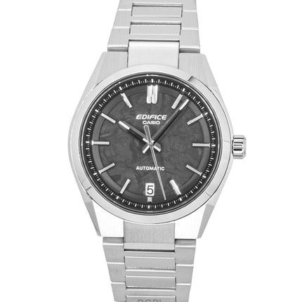 Casio Edifice Analog Edelstahl Geschmiedetes Carbon Graues Zifferblatt Automatik EFK-100CD-1A 100M Herrenuhr
