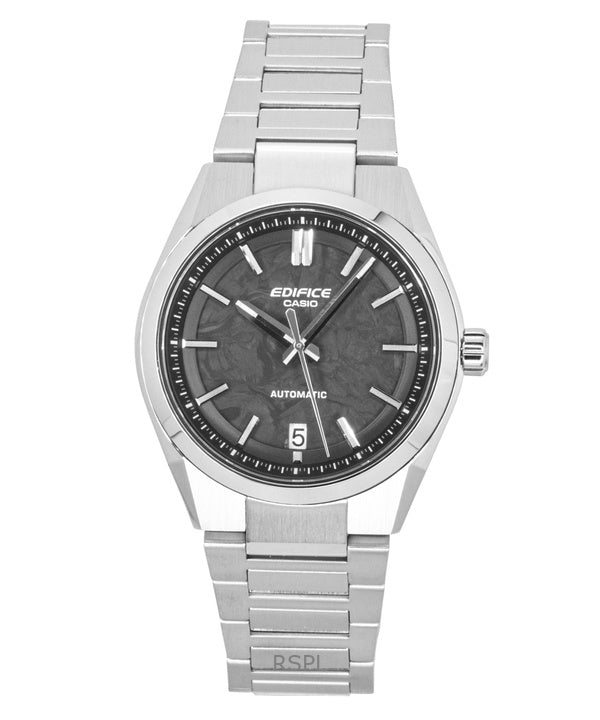 Casio Edifice Analog Edelstahl Geschmiedetes Carbon Graues Zifferblatt Automatik EFK-100CD-1A 100M Herrenuhr