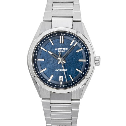 Casio Edifice Analog Edelstahl Geschmiedetes Carbon Blaues Zifferblatt Automatik EFK-100D-2A 100M Herrenuhr